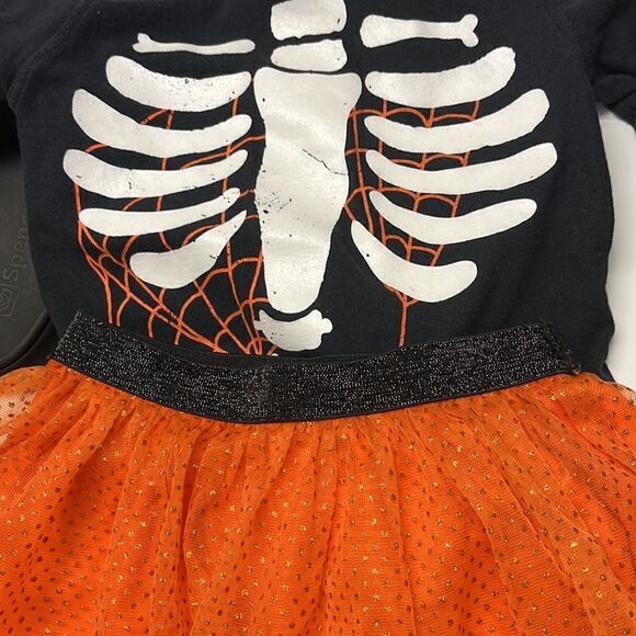 Halloween Skelton and Tutu Party Outfit- 4T - Picture 5 of 16